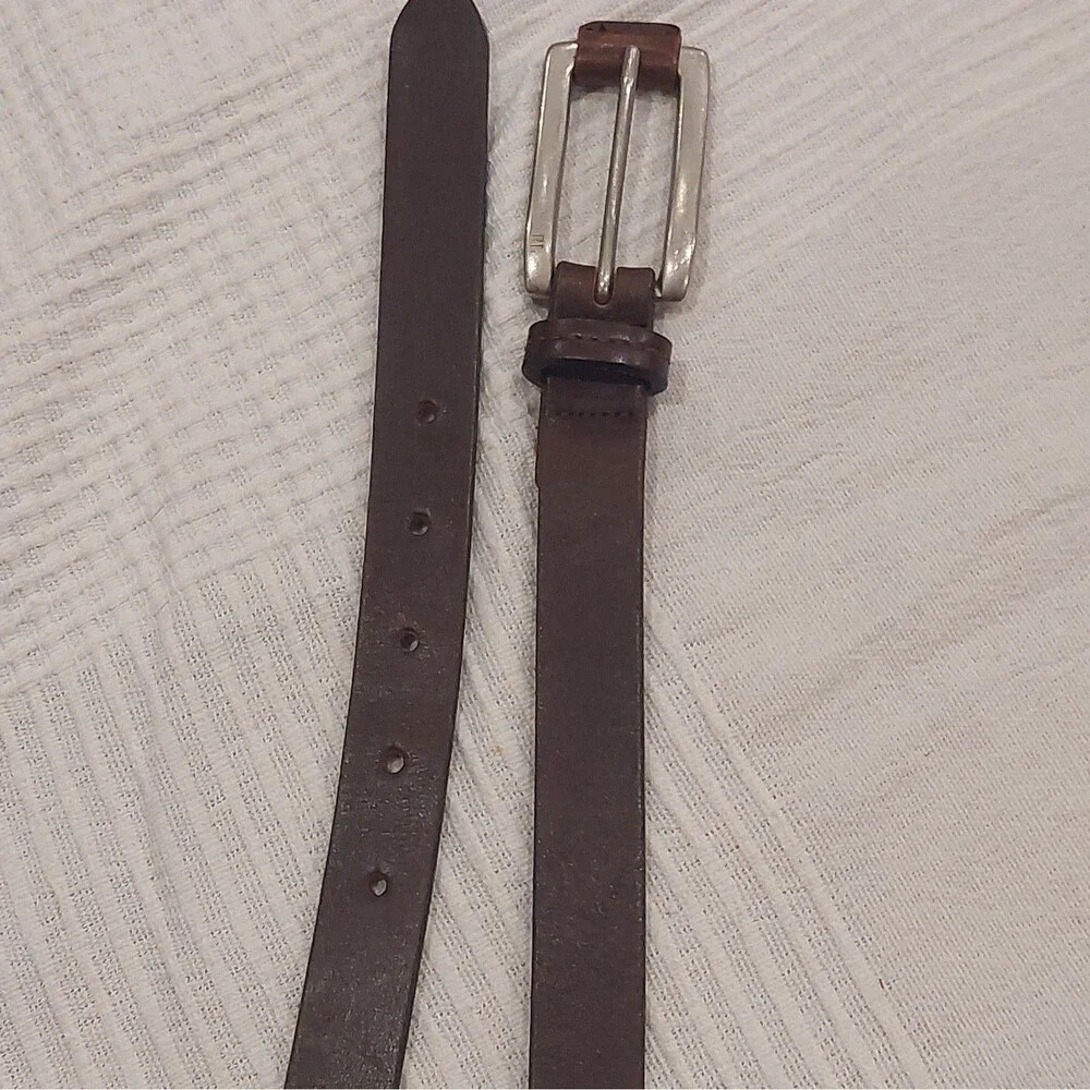 Polo Ralph Lauren Dark Brown Leather Belt Size L / 33 Argentina 2220344-210